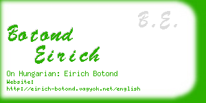 botond eirich business card